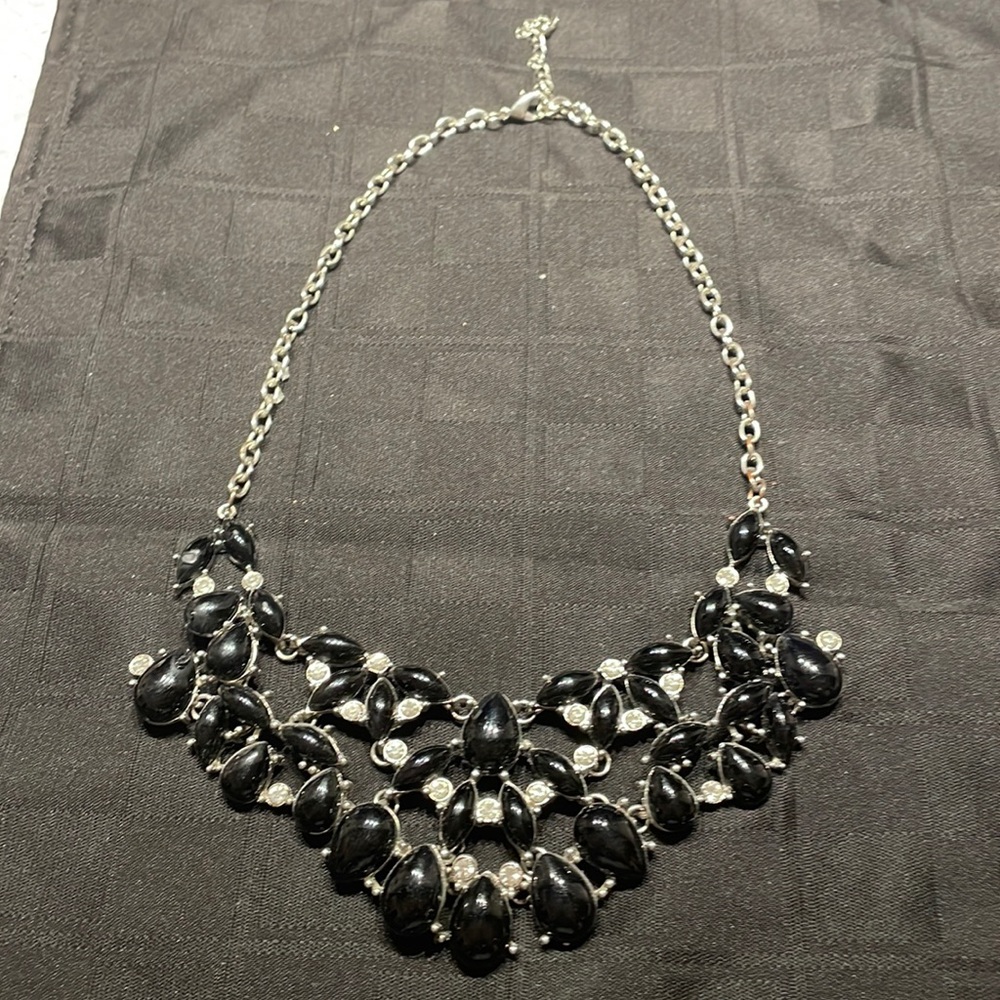 Beautiful black and silver necklace